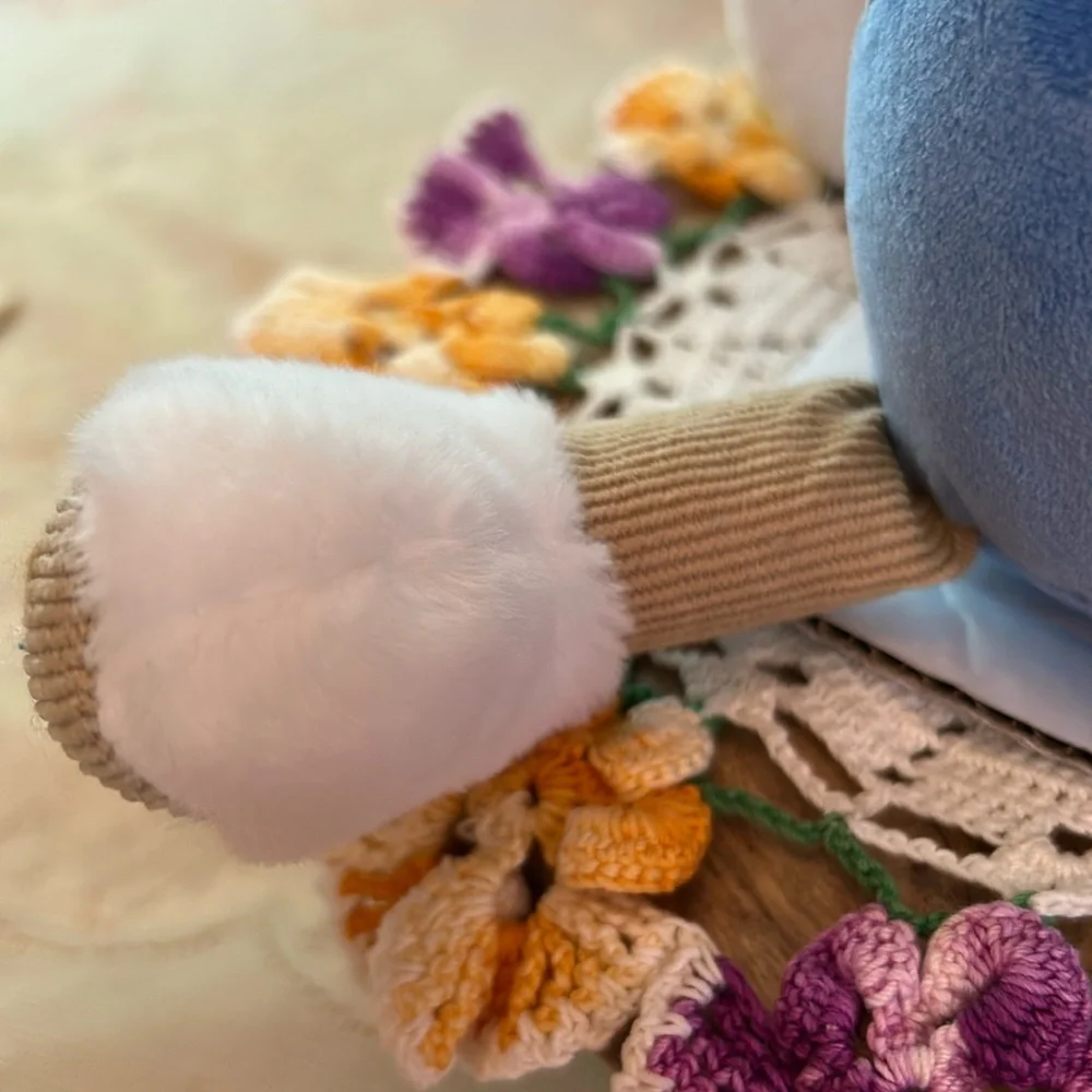 Plush Faux Flower Blossoms Happy Plant Weighted Bottom Ultra Soft Whimsical NEW